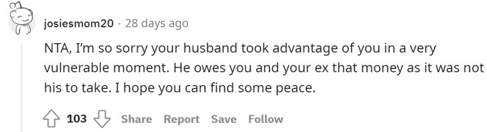 We hope she settles everything too.