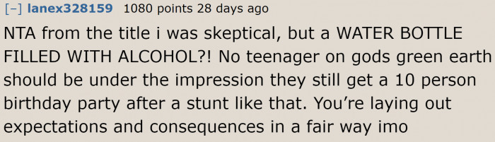 It Was Just the Right Punishment