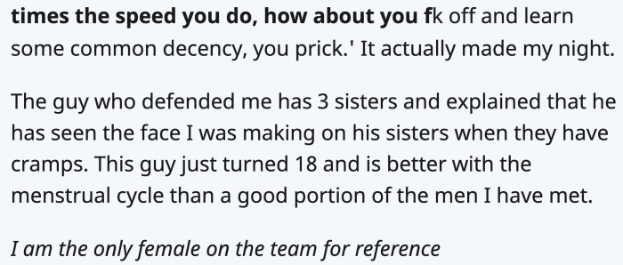  on your team, especially while struggling