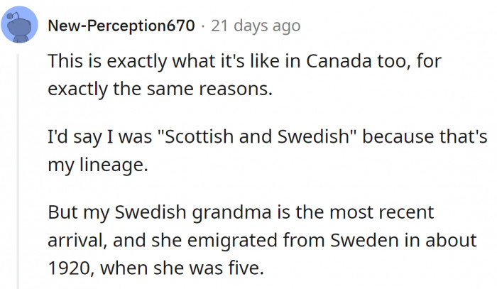 It’s the same in Canada too.