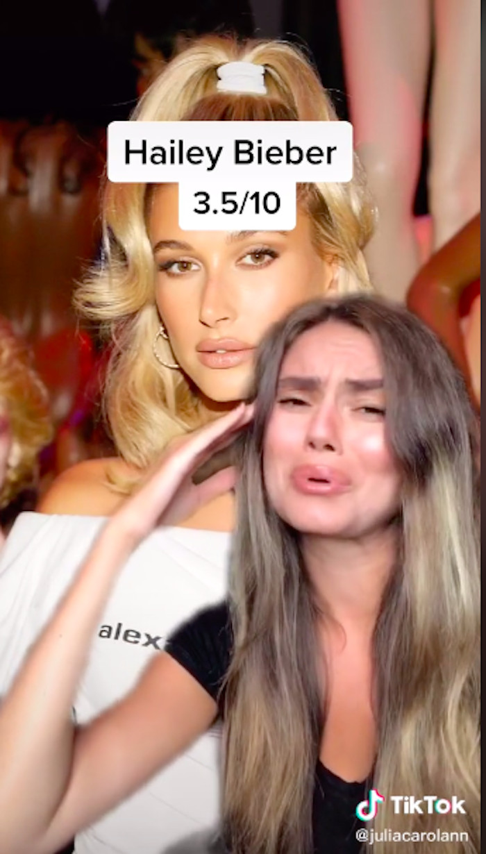 Hailey Bieber got a low score of 3.5 out of 10.