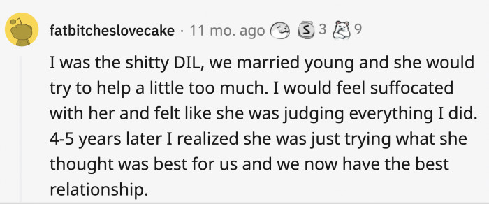 A confession from a horrible ex-DIL