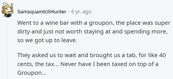 20. This is a lot cringier since it's the company that's being cheap