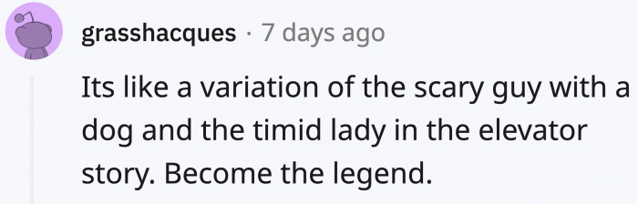 Because of OP's story, an internet and Reddit legend was unearthed.