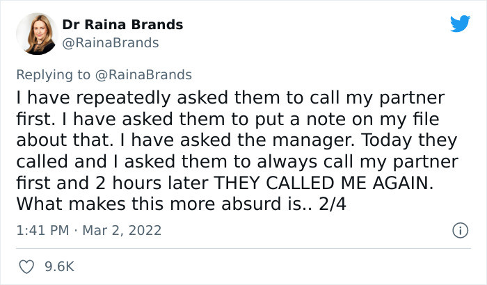She emphasized that they tried to contact him, but it fell on deaf ears, and they called her again.