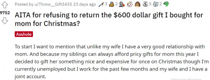 When you read the question that OP wrote, you'll say NTA. But, continue to read further...