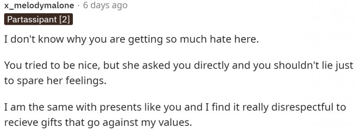 Honesty is still the best policy for this Redditor.