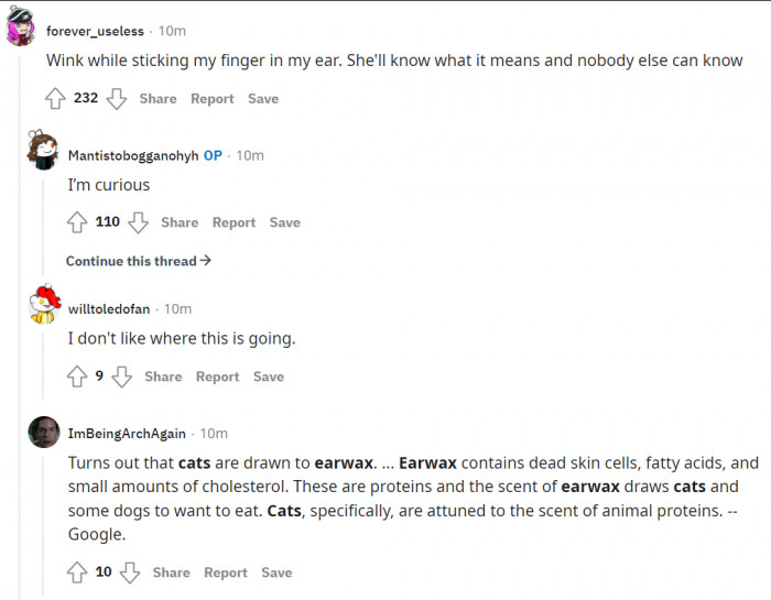 19. Earwax... out of all things!