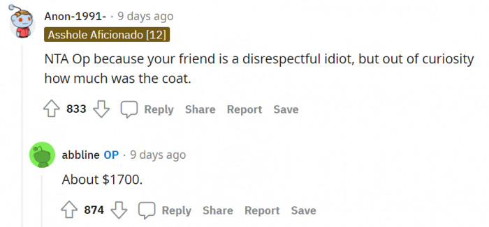 Yeah, what she did is not acceptable.