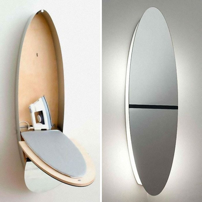 24. Foldable Ironing Board Closet/ Mirror By Nils Wodzak!