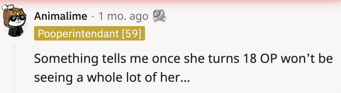 If OP doesn’t take control of resolving the situation, her daughter will continue to resent her.