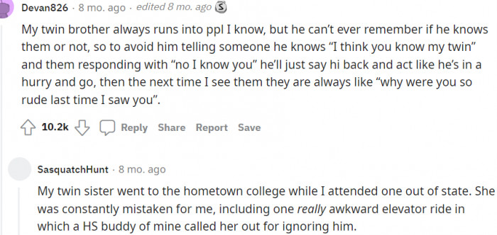 Talk about identical twins...