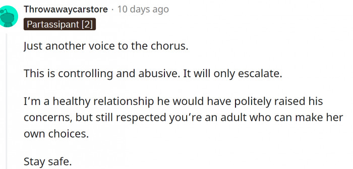 It is a good thing OP walked out because things could've escalated.