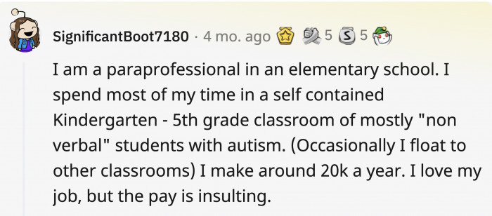10. People getting underpaid is the reason why they quit, despite being great at their work