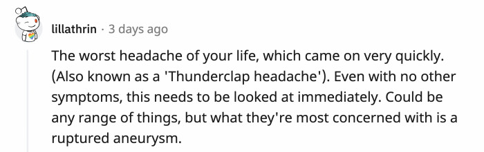 Headaches are very common; what's not common are headaches like this