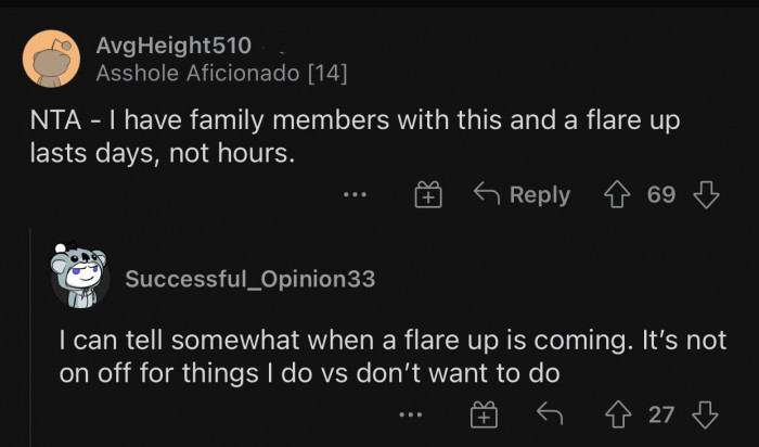 They last days, not hours.