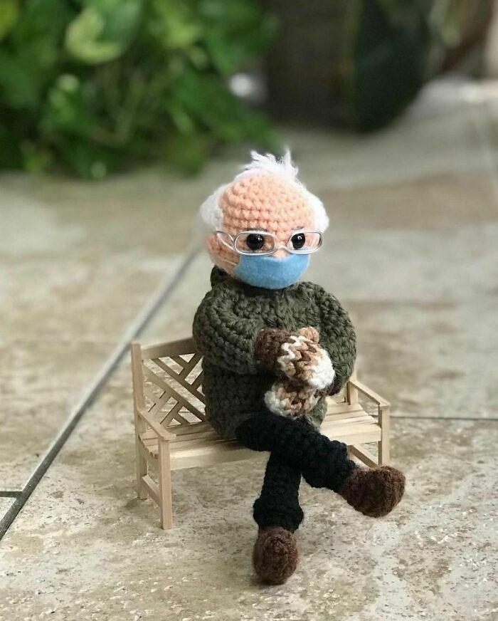 28. A Crochet Of Bernie Sanders By Tobeytimecrochet