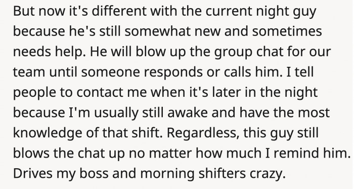 Or do they just think people with graveyard shifts can stay awake 24/7?