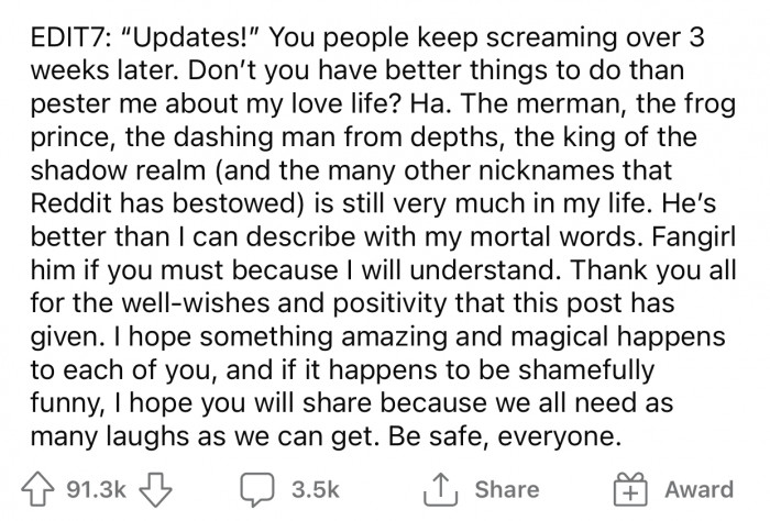 OP then made one last edit, thanking everyone for their support.