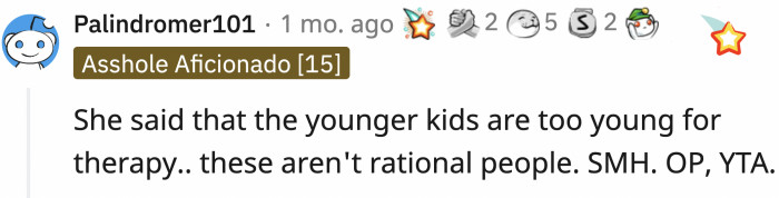 Right? She just agreed with whatever her husband said.