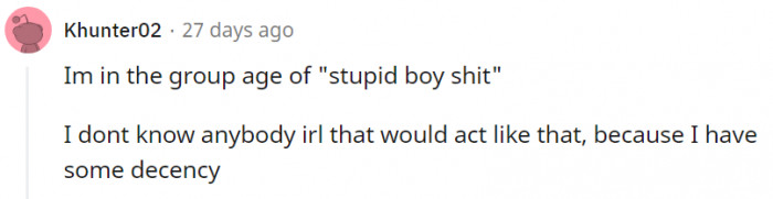 Everyone should have some decency when relating to others