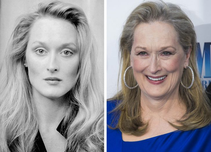 25. Meryl Streep's before and after