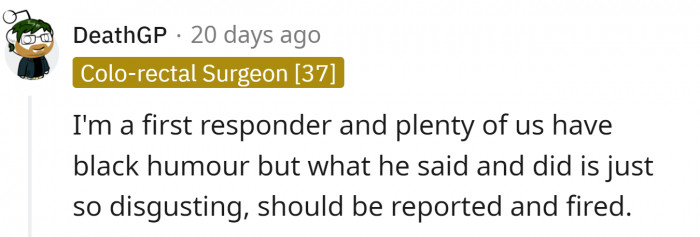 First responders admit to having a dark sense of humor