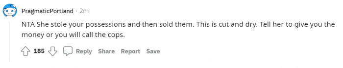 Instead of calling the cops for $70, make the roommate do chores for a month.