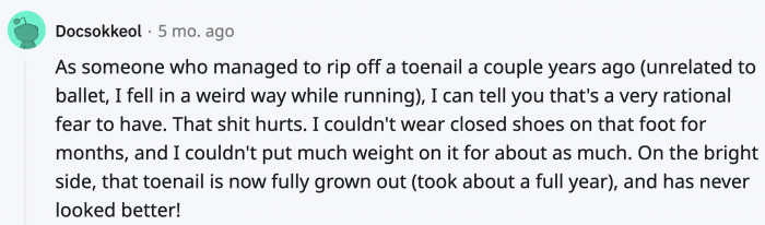 Painful experiences from Redditors were shared