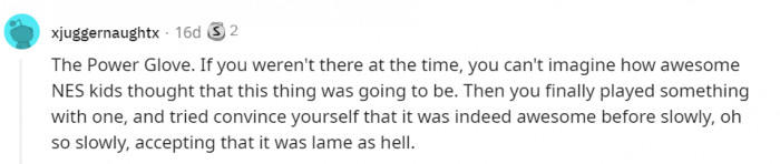 1. The Power Glove - the power to make you spend money for nothing