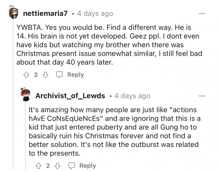 Here’s on comment that has a different opinion than the rest.
