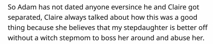It Was Suspicious That the Wife Was Glad About the Ex’s Singleness, but It Might Have Just Been Her Concern for the Stepdaughter