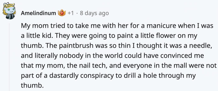 Yikes! That sounds close to the sawing toes dilemma OP's daughter had