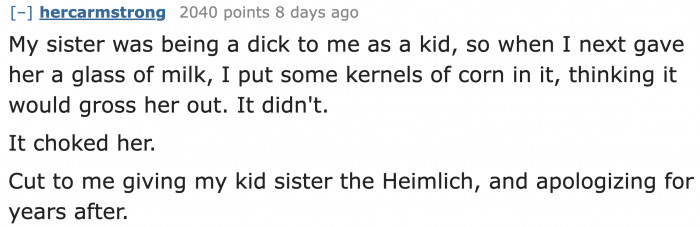 This Kid Went Too Far. We're Just Glad the Sister Was Alright.