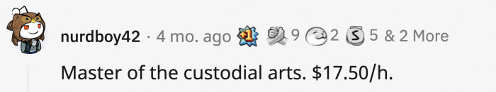 19. It seems like a regular wage, but they go through a lot of work in a day, and it varies