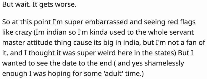 OP saw red flags, but he ignored them because he was hoping for 