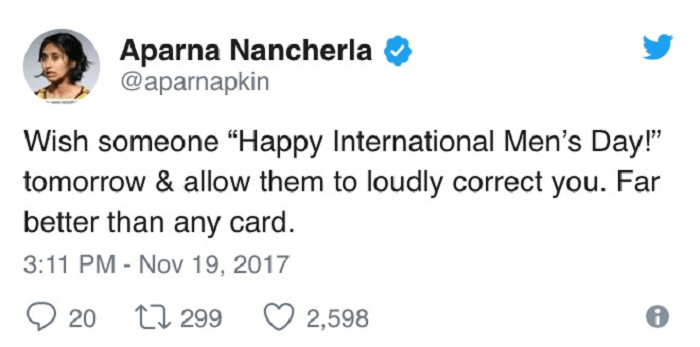 51. November 19th is International Men's Day 