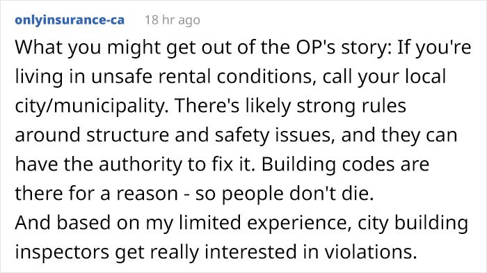 Building codes are there for a reason.