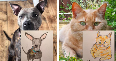 Crappy Pet Portraits For Charity Is The Funny, Wholesome Feels We Need Right Now