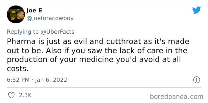 14. Pharma is evil.