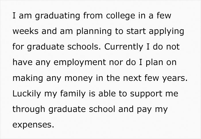 Wealthy, 32-Years-Old Man Expects His Unemployed, Graduate Student ...