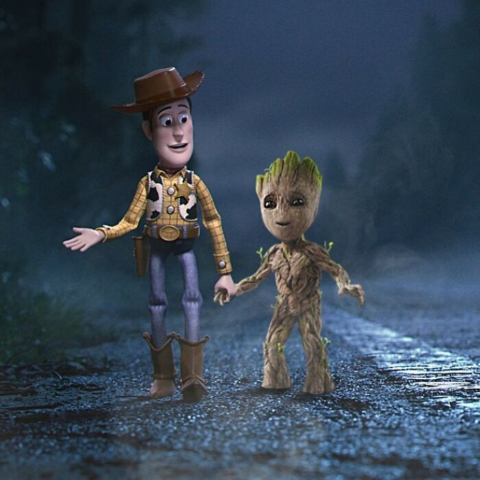 5. Rooting hard for Groot and Woody's fun filled adventures.