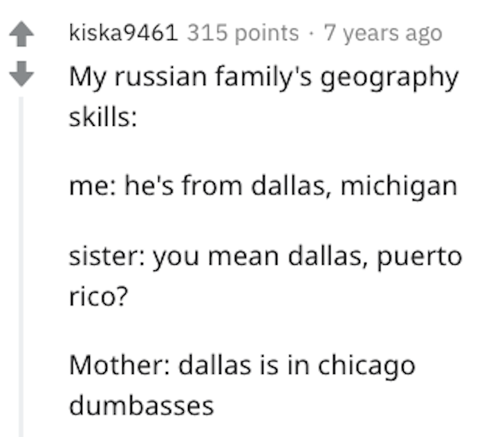 19. How do Russians view US geography?
