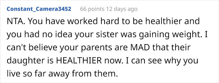 Makes sense why she lives so far away.