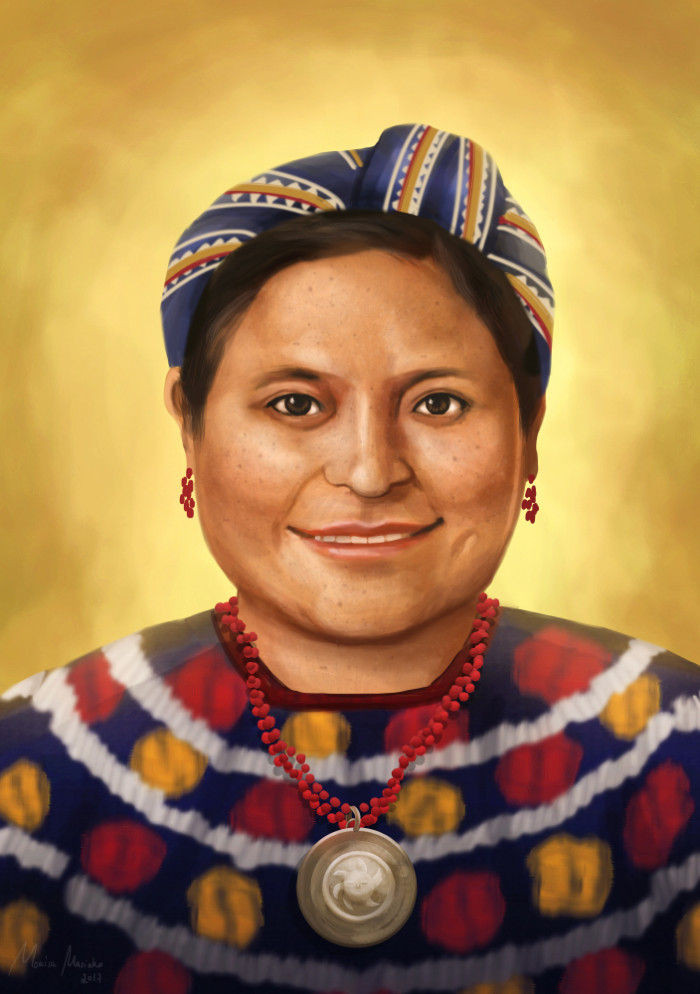 13. Hispanic Women Portraits: Rigoberta Menchu