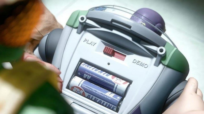 2. The brand name of the batteries powering Buzz is the same company that's putting humans in spaceships and sending robots to Earth in Wall-E.