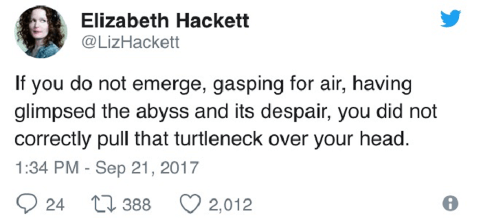 34. Now that you mention it...