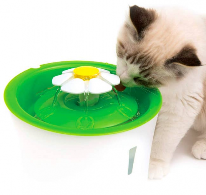 8. Catit LED Flower Water Fountain