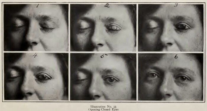 And this woman's closed eyes were 