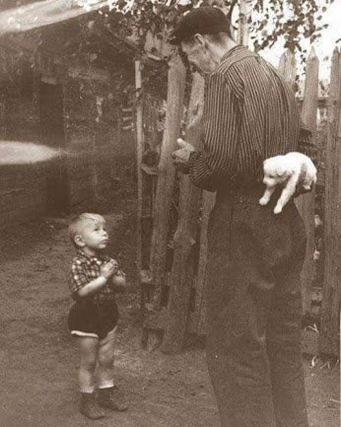 10. A Little Boy About To Receive The Best Gift For His Birthday In 1955